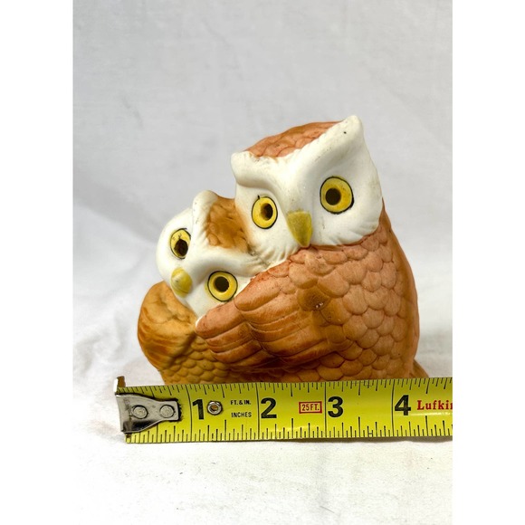 Charming Vintage Owl Ceramic Candle Holder - Glows with Magical Ambiance - Picture 7 of 9